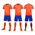 Pratiques de football noir Jersey Youth Soccer Uniforms sets